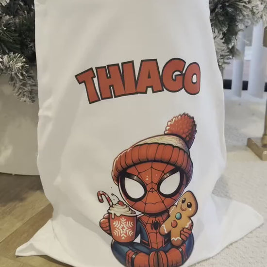 Personalized Gift Bag for Kids, Santa Sack, Christmas custom bags, Custom santa christmas bag, Personalized gift bag for kids