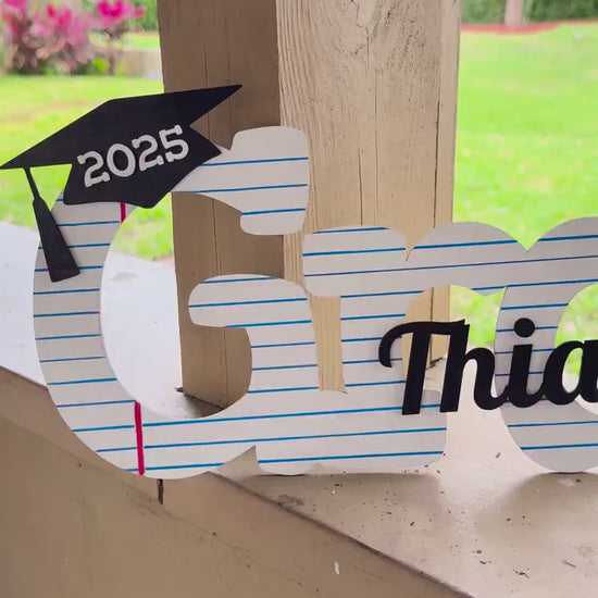 Graduation Gifts Kindergarten Grad name sign 2025 2026 Kids Graduation Party decorations Custom Name Sign Graduation Gift For Grandson