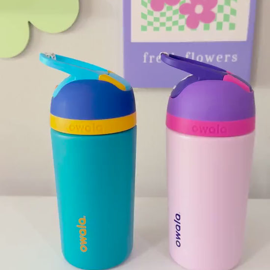 Custom Engraved Kids Tumbler Owala Flip 14oz Spill Proof, Bluey Engraved tumbler, Toddler cup, Cartoon dog, Bluey gift for boys and girls