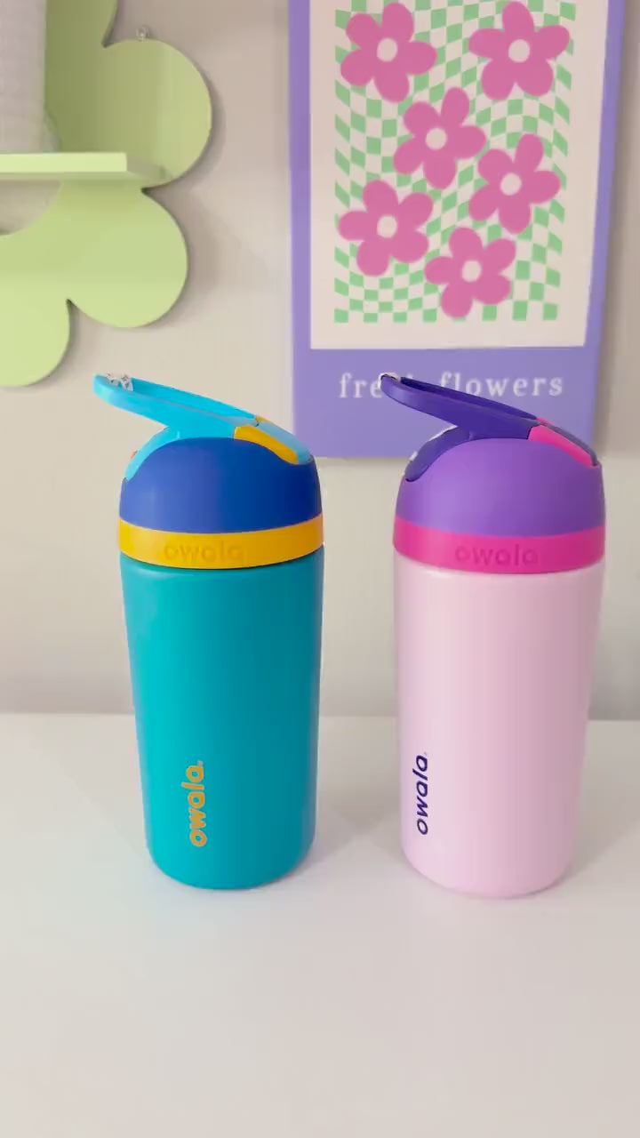 Custom Engraved Kids Tumbler Owala Flip 14oz Spill Proof, Bluey Engraved tumbler, Toddler cup, Cartoon dog, Bluey gift for boys and girls