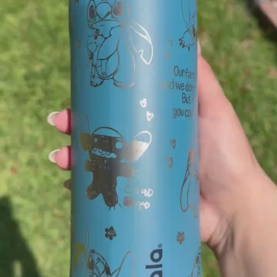 Custom Engraved Owala, Lilo and Stitch Movie, Owala Free Sip, Engraved tumbler, Cute Alien Disney