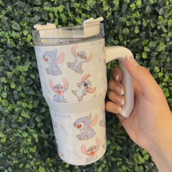 Kids Tumbler 20oz Cup with Handle, Stitch Kids Water Bottle, perfect Birthday Gift