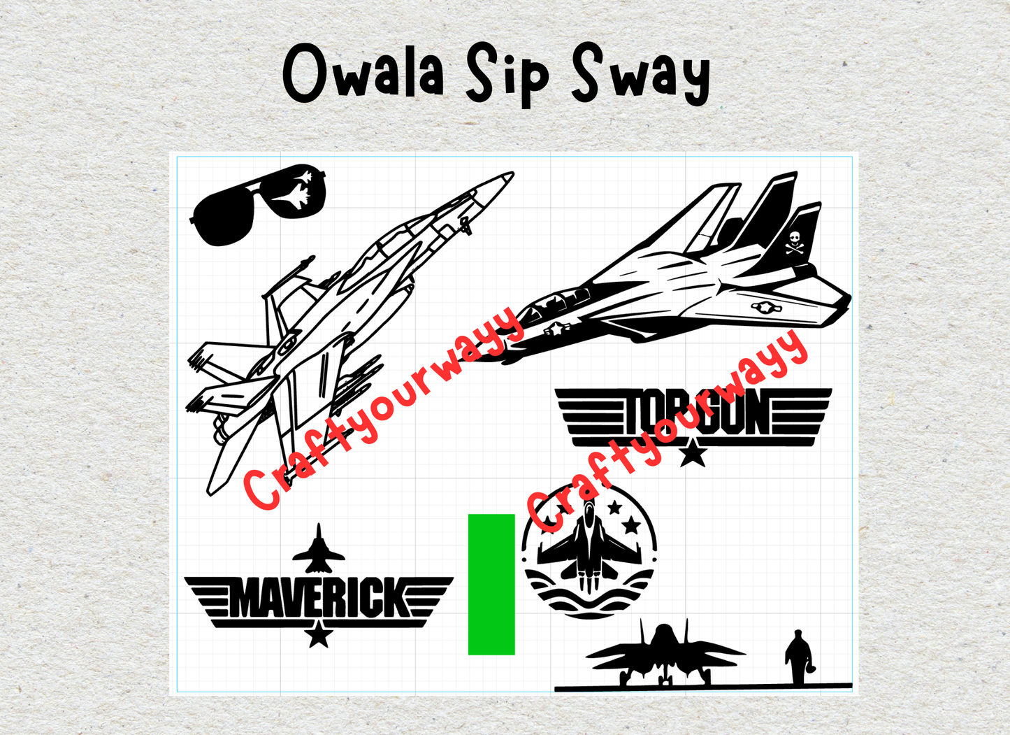 Top Gun Maverick Engraved Owala Sip Sway