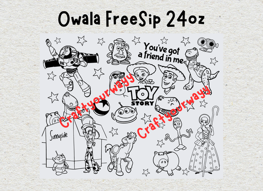 Toys Engraved Owala Free Sip 24oz